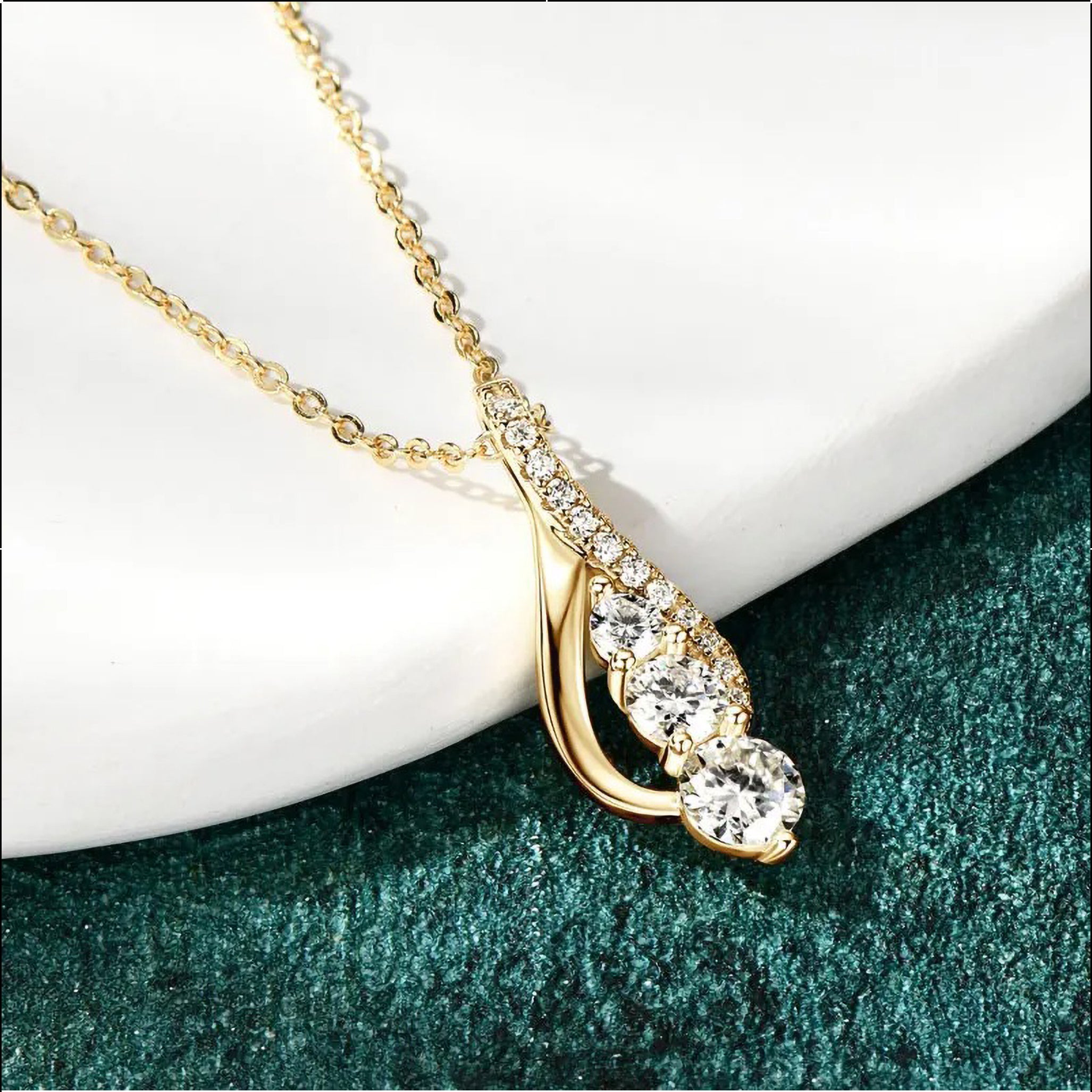 VVS1 D-Color Moissanite Infinity Necklace | 925 Sterling Silver